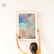 Galaxy Dreams Canvas Painting | 30×48 in | (3D Embossed, Aluminum Frame)