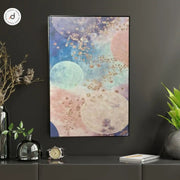 Galaxy Dreams Canvas Painting | 30×48 in | (3D Embossed, Aluminum Frame)