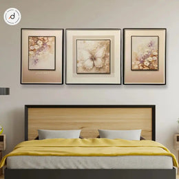 Butterfly Dreams Leather Painting Set – Embossed Butterfly & Florals (Heavy Aluminum Frame)