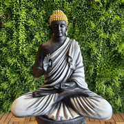Black & White Buddha Sculpture