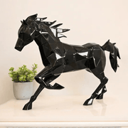 Abstract Resin Horse Showpiece