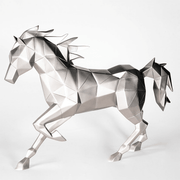 Abstract Resin Horse Showpiece