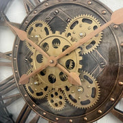 Vintage Moving Gear Wall Clock – 2ft × 2ft (60 × 60 cm)