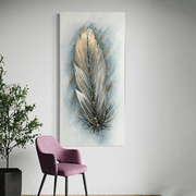 Feather Serenity Canvas Painting