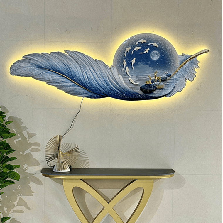 Radiant Masterpiece Deluxe LED Wall Painting – Decorporium