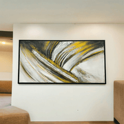 Golden Currents Canvas Painting
