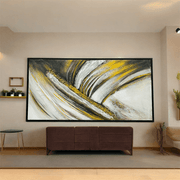 Golden Currents Canvas Painting