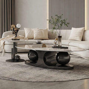 Modern and Luxurious Oval Shape Centre Table Set