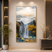 Waterfall Bliss Crystal Led Painting/ Sizes: 2ft×3ft