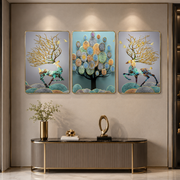 Tree of Life & Majestic Deer Trio( Crystal Painting)- Set of 3 - Sizes: 16*24/16*24/16*24 inches