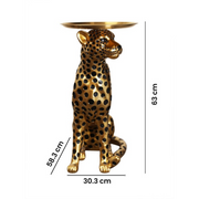 Golden Leopard Side Table