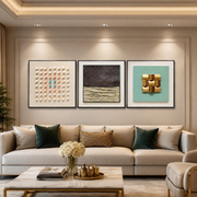 Contemporary Shadow Box Wall Art – Botanical & Abstract Trio (40×40 cm Each,)