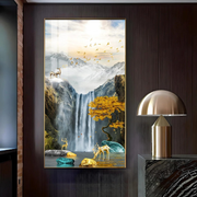 Waterfall Bliss Crystal Led Painting/ Sizes: 2ft×3ft