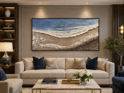 Fogies 3D Textured Handmade Canvas Painting – Heavy Aluminium Frame- (50×100 cm)