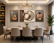 Modern and Abstract Crystal Painting for Luxury Living Space
