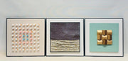 Contemporary Shadow Box Wall Art – Botanical & Abstract Trio (40×40 cm Each,)