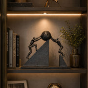 Tipping Earth Sculpture/ Sizes-14×3×12 inches approx