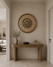 Vintage Moving Gear Wall Clock – 20 × 20 inches (50 × 50 cm)