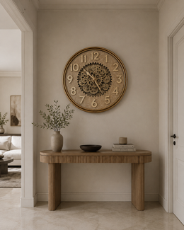 Vintage Moving Gear Wall Clock – 20 × 20 inches (50 × 50 cm)