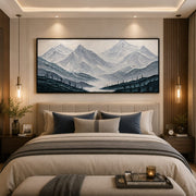 Nature's Majesty – Handmade Mountain Artwork (4ft×2ft, Aluminum Frame)