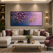 Blooming Elegance Handmade Texture embossed Painting/ Sizes-4ft×2ft