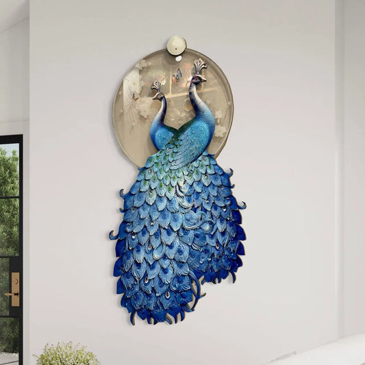 Exclusive peacock Crystal Painting - Led and Remote operated