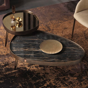 Elegant Oval and Irregular shape Centre Table-Sizes 44*22*18/16*16*19 inches set