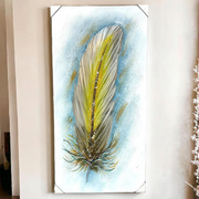 Feather Serenity Canvas Painting