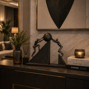 Tipping Earth Sculpture/ Sizes-14×3×12 inches approx