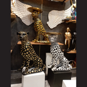 Golden Leopard Side Table