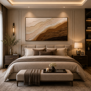 3d Textured Handmade Canvas painting with Heavy Aluminium Frame-Size ( 2.5ft*4.5ft)