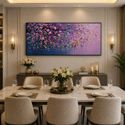 Blooming Elegance Handmade Texture embossed Painting/ Sizes-4ft×2ft