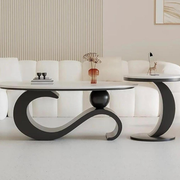 Modern and Stylish Curve Centre table Set. Sizes - 44*22*16/16*16*19 inches set