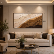 3d Textured Handmade Canvas painting with Heavy Aluminium Frame-Size ( 2.5ft*4.5ft)