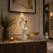 Dancing Lady Sculpture/ Sizes: 5.5×3×14 Inches