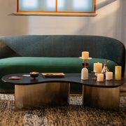 Modern-Curved and Irregular shape  Centre Table-Sizes- 4ft*2ft*1.5ft