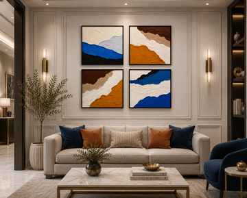 Blossom Elegance Canvas Painting - Size 1.5*1.5ft each frame