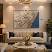 3d Textured Handmade Canvas painting with Heavy Aluminium Frame-Size ( 2.5ft*4ft)