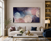 Galaxy Dreams Canvas Painting | 30×48 in | (3D Embossed, Aluminum Frame)