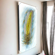 Feather Serenity Canvas Painting