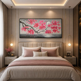 Moonlit Serenity – Handmade Landscape Painting/ Sizes-4ft×2ft