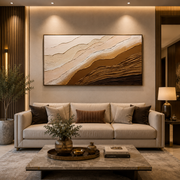 3d Textured Handmade Canvas painting with Heavy Aluminium Frame-Size ( 2.5ft*4.5ft)