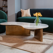 Modern-Curved and Irregular shape  Centre Table-Sizes- 4ft*2ft*1.5ft
