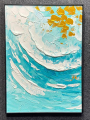 Golden Tide Serenity 3D Art Sizes(60cm*90cm)