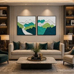 Blossom Elegance Canvas Painting - Size 1.5*1.5ft each frame