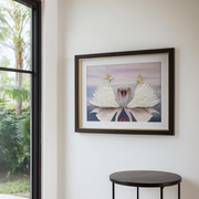 Swan Couple Art Wall Frame – Premium HD Print | Size: 20×24 inches (50×60 cm) each