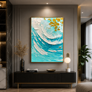 Golden Tide Serenity 3D Art Sizes(60cm*90cm)