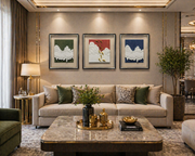 Luxury 3D Abstract based Shadow Box Wall Artifacts – Set of 3 (1.5×2 ft / 2×2 ft / 1.5×2 ft)