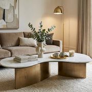 Modern-Curved and Irregular shape  Centre Table-Sizes- 4ft*2ft*1.5ft