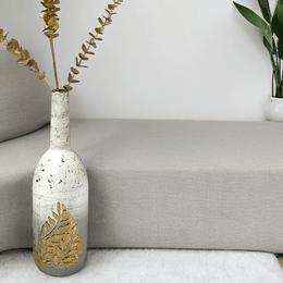 Terra Elegance Metallic Vase